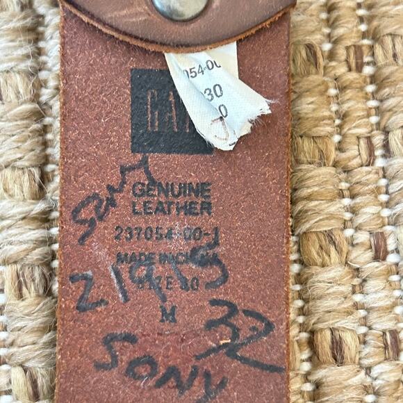 Vintage Gap Genuine Leather Studded Belt - Size M